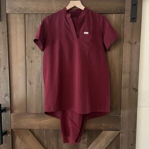 Figs Maternity Scrubs, XS/S Maroon
